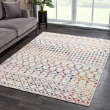 Hauteloom MARASH KMRSH4600 Purple Machine Made Polypropylene Rug