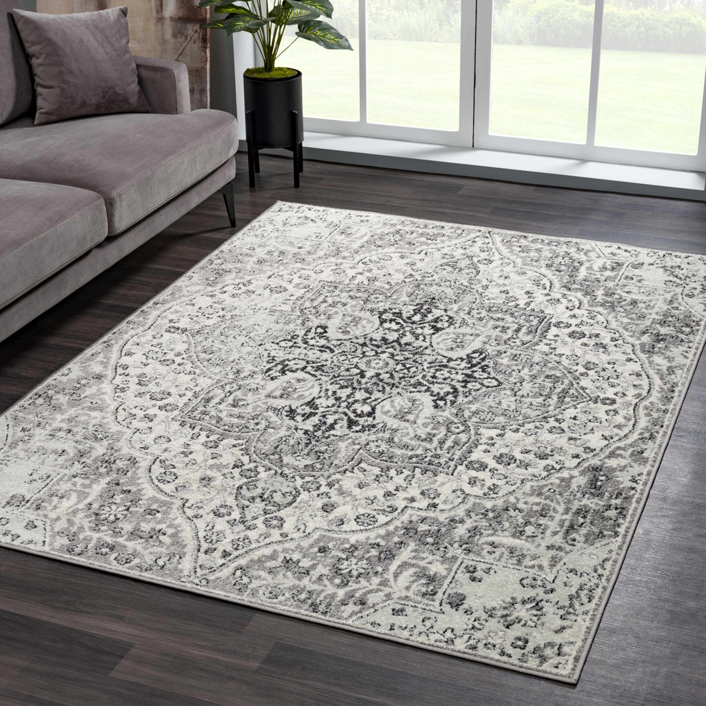 Hauteloom MARASH KMRSH4608 Off White Machine Made Polypropylene Rug