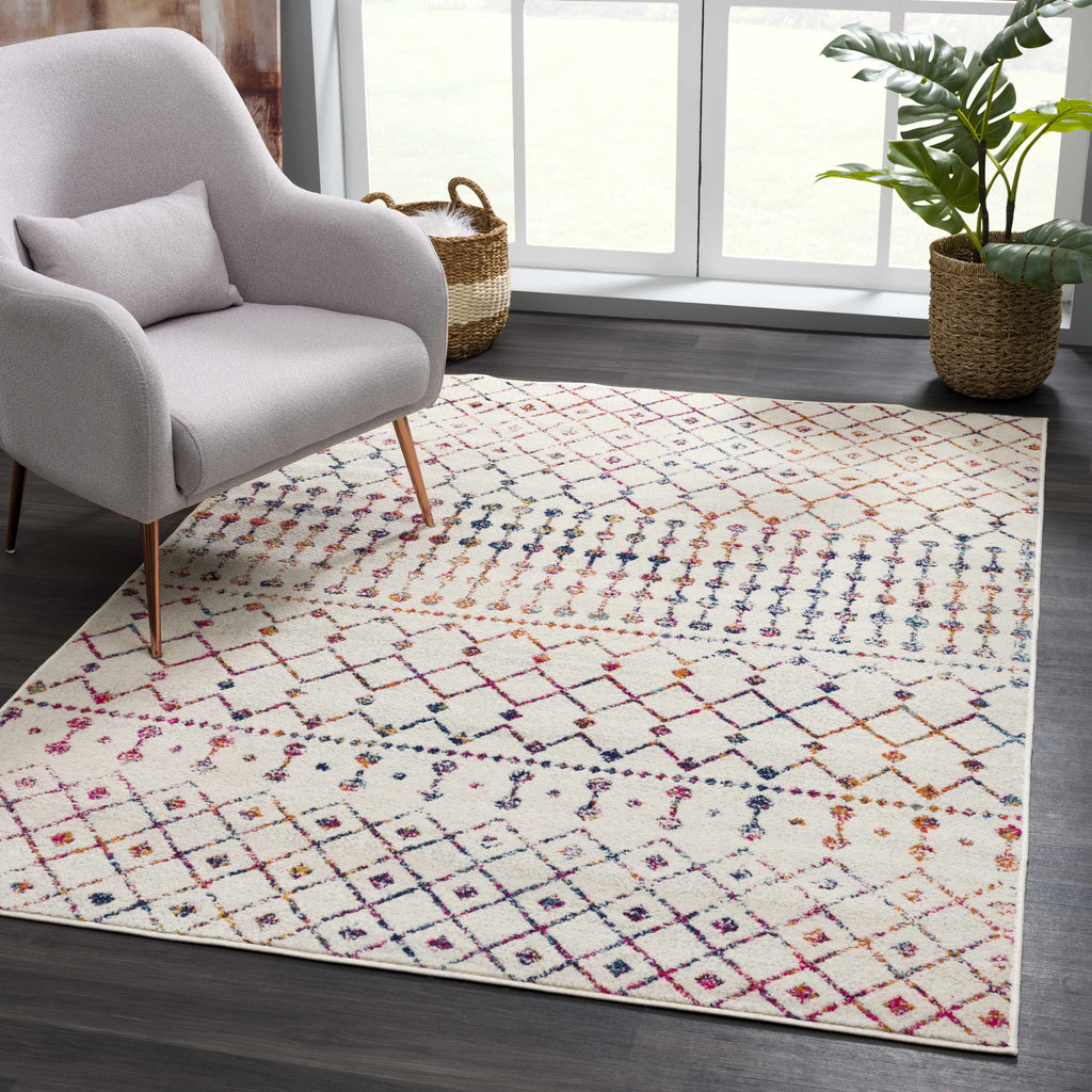 Hauteloom MARASH KMRSH4600 Purple Machine Made Polypropylene Rug