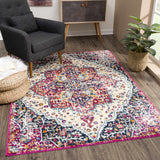 Hauteloom MARASH KMRSH4601 Navy Machine Made Polypropylene Rug