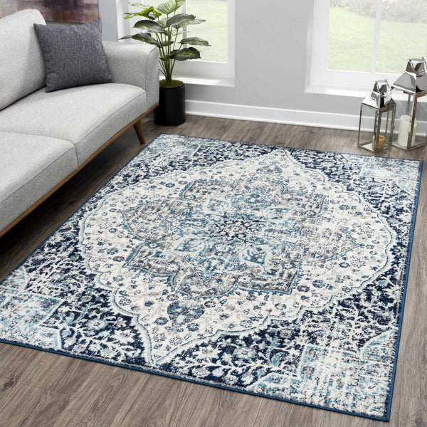 Hauteloom MARASH KMRSH4602 Gray Machine Made Polypropylene Rug