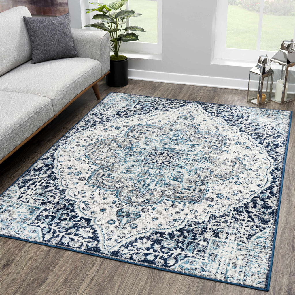 Hauteloom MARASH KMRSH4602 Gray Machine Made Polypropylene Rug