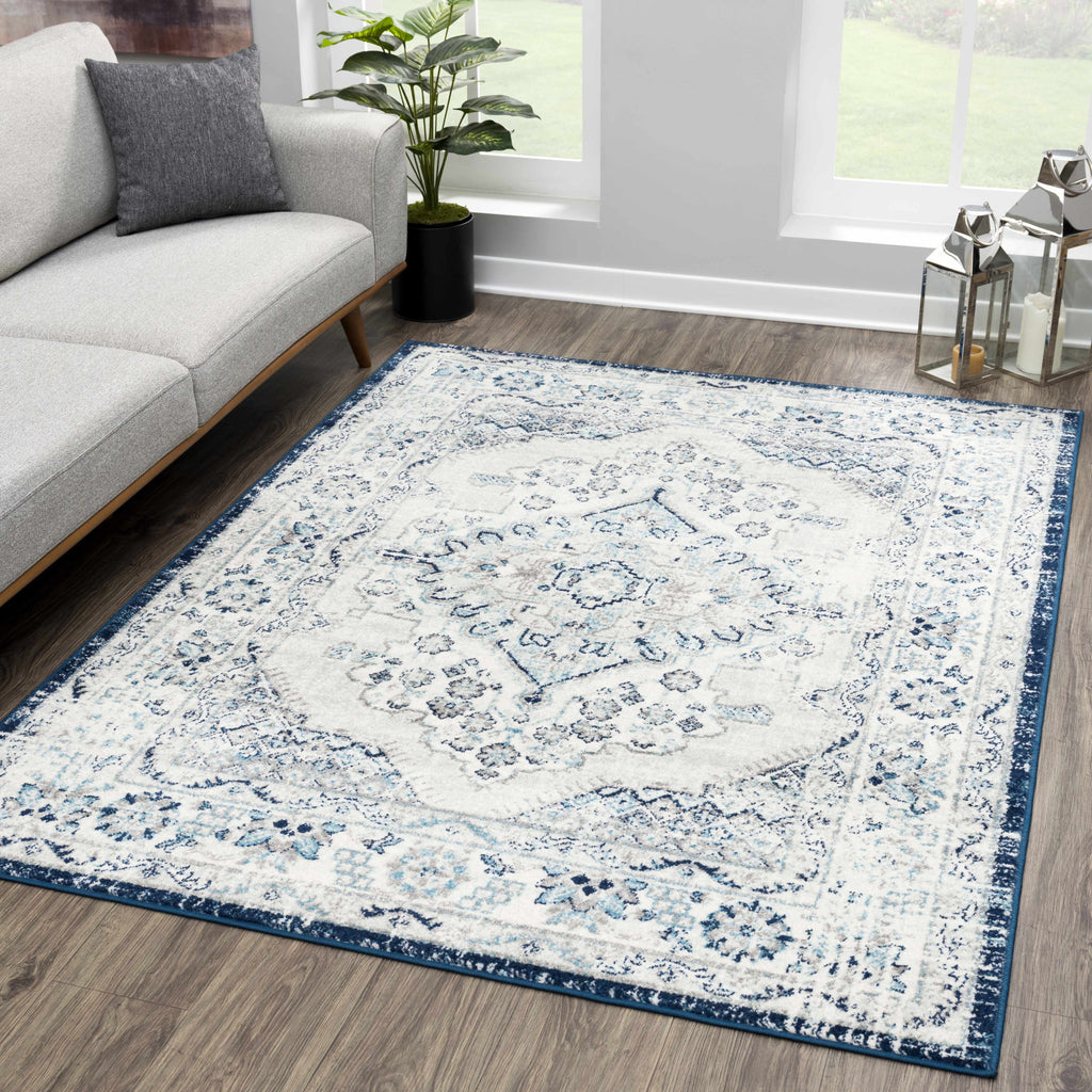 Hauteloom MARASH KMRSH4604 Gray Machine Made Polypropylene Rug