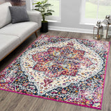 Hauteloom MARASH KMRSH4601 Navy Machine Made Polypropylene Rug