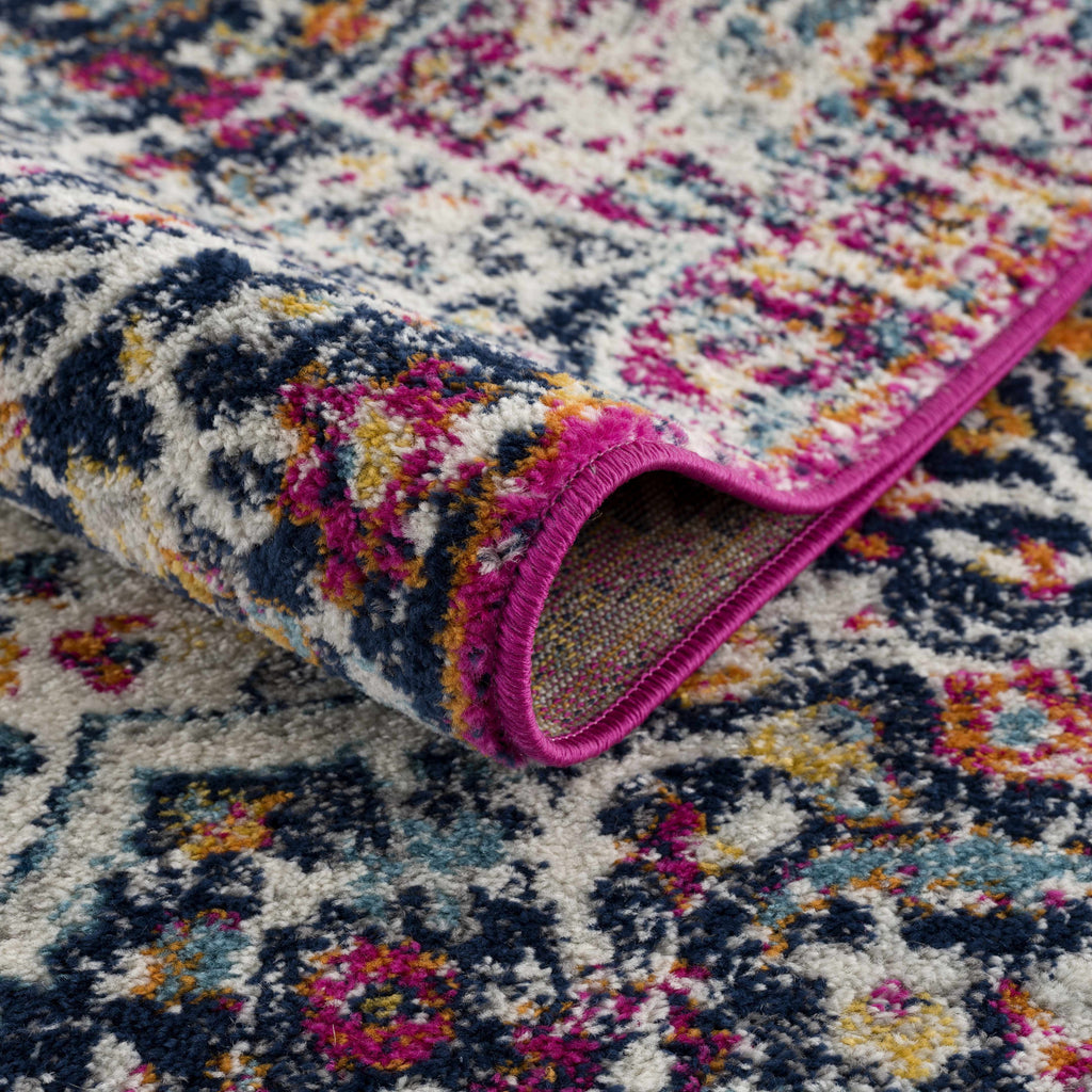 Hauteloom MARASH KMRSH4601 Navy Machine Made Polypropylene Rug