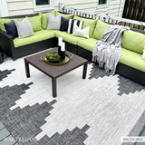 Hauteloom Djugun DJU Black Machine Made Polypropylene Rug