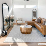 Hauteloom Drago SLYBDRAGOA1 White Machine Made Polypropylene Rug