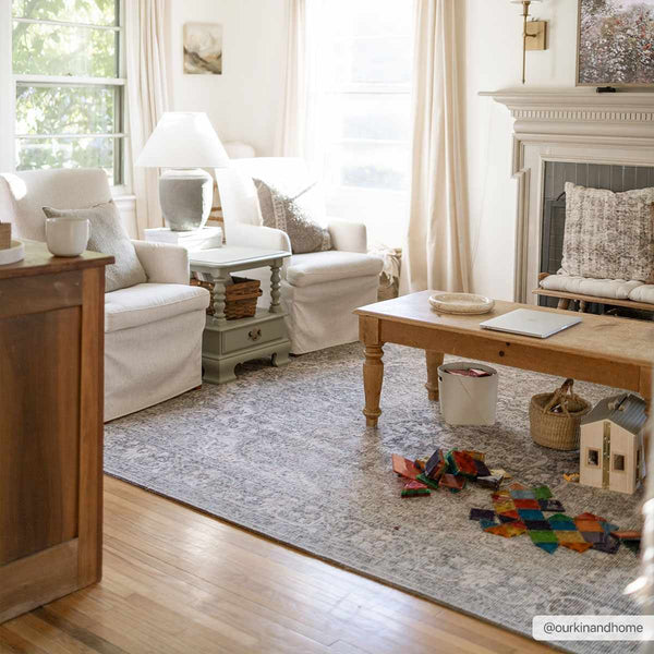 Hauteloom Greenpoint GRNPN Beige Machine Made Chenille-Polyester Rug
