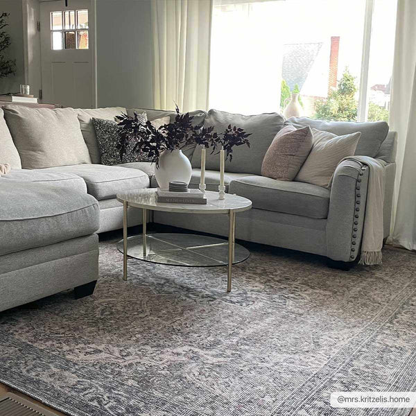Hauteloom Greenpoint GRNPN Beige Machine Made Chenille-Polyester Rug