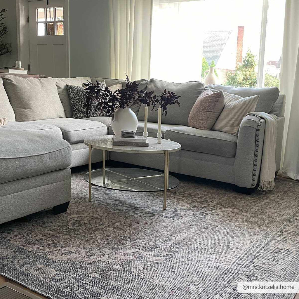 Hauteloom Greenpoint GRNPN Beige Machine Made Chenille-Polyester Rug