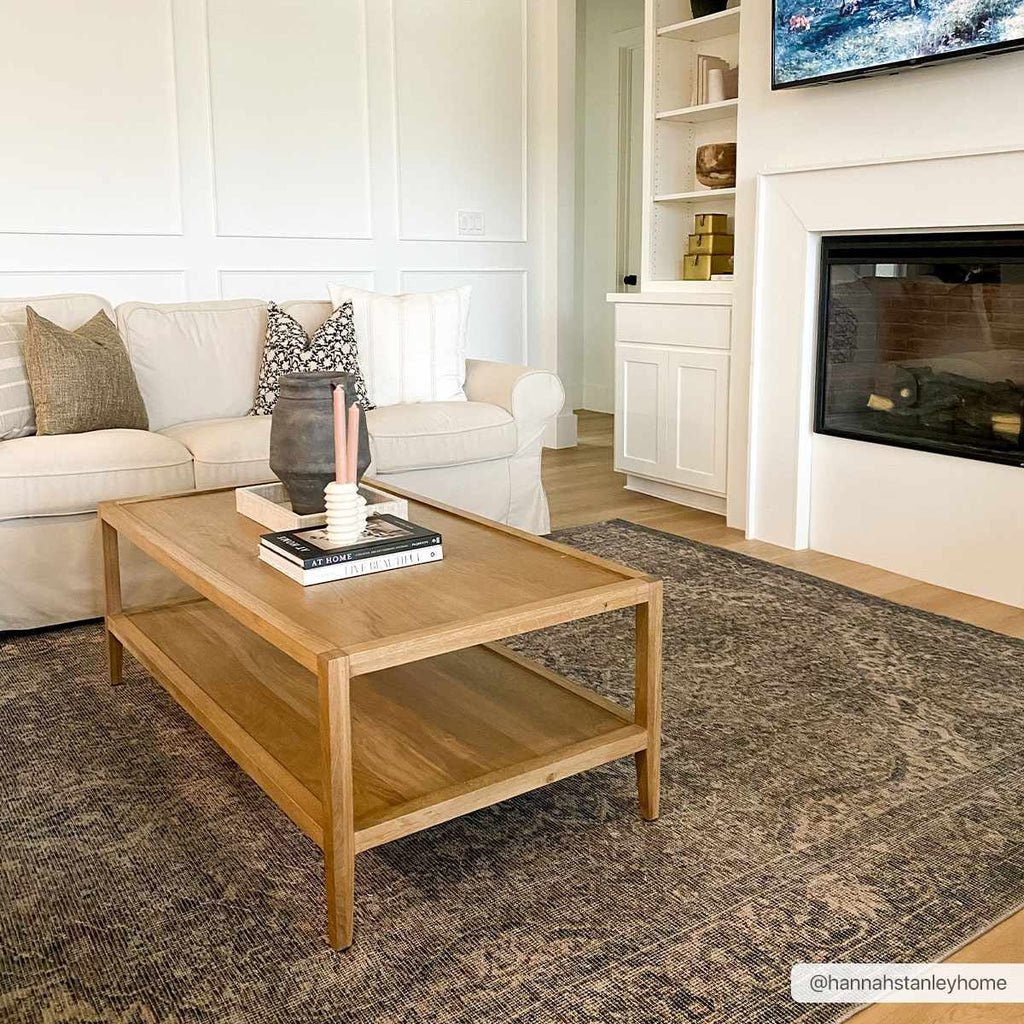 Hauteloom Greenpoint GRNPN Beige Machine Made Chenille-Polyester Rug
