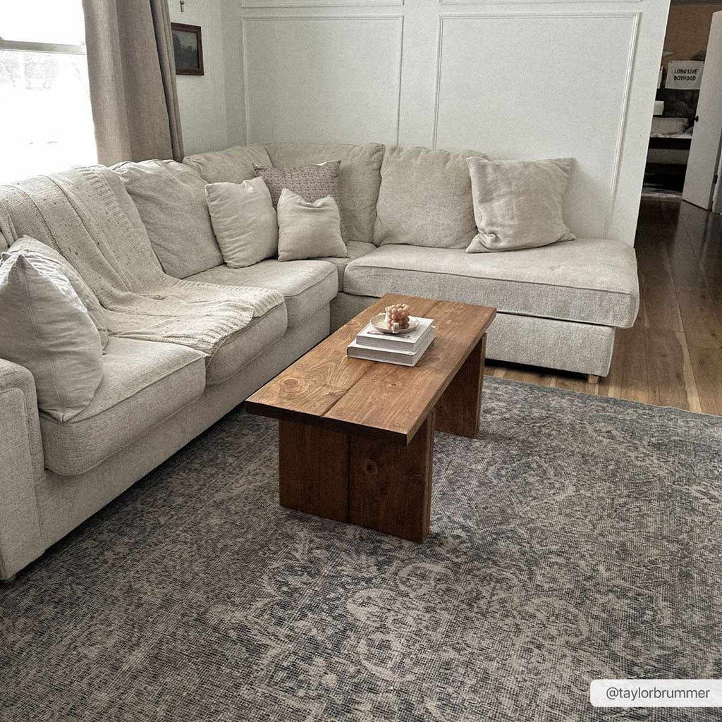 Hauteloom Greenpoint GRNPN Beige Machine Made Chenille-Polyester Rug
