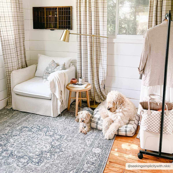Hauteloom Greenpoint GRNPN Beige Machine Made Chenille-Polyester Rug