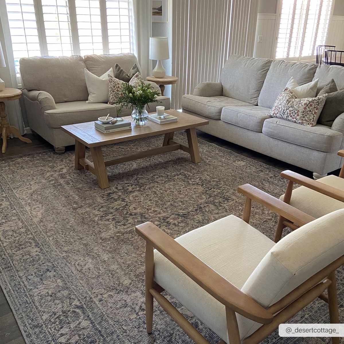 Hauteloom Greenpoint GRNPN Beige Machine Made Chenille-Polyester Rug