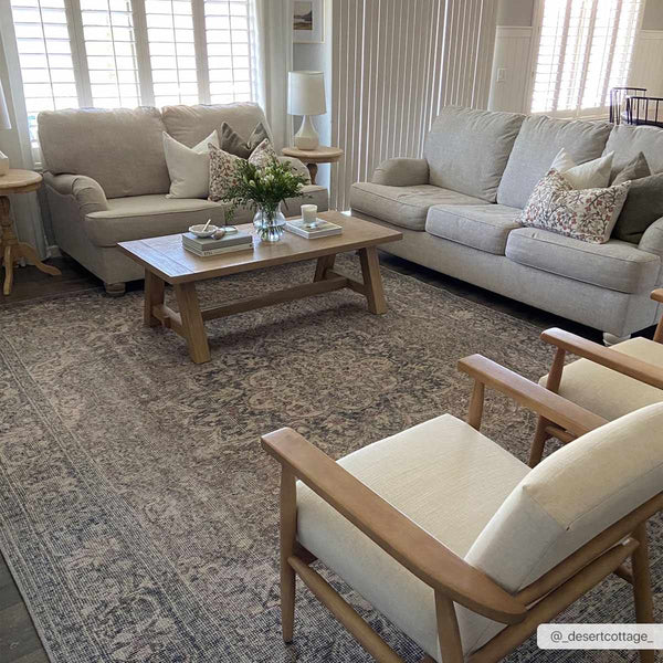 Hauteloom Greenpoint GRNPN Beige Machine Made Chenille-Polyester Rug