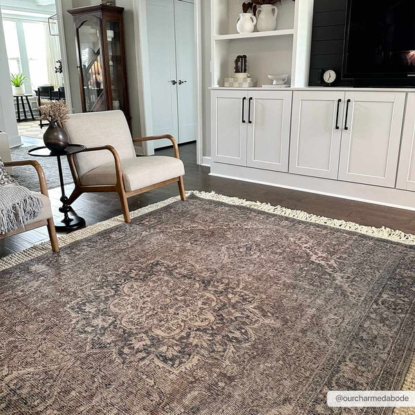 Hauteloom Greenpoint GRNPN Beige Machine Made Chenille-Polyester Rug