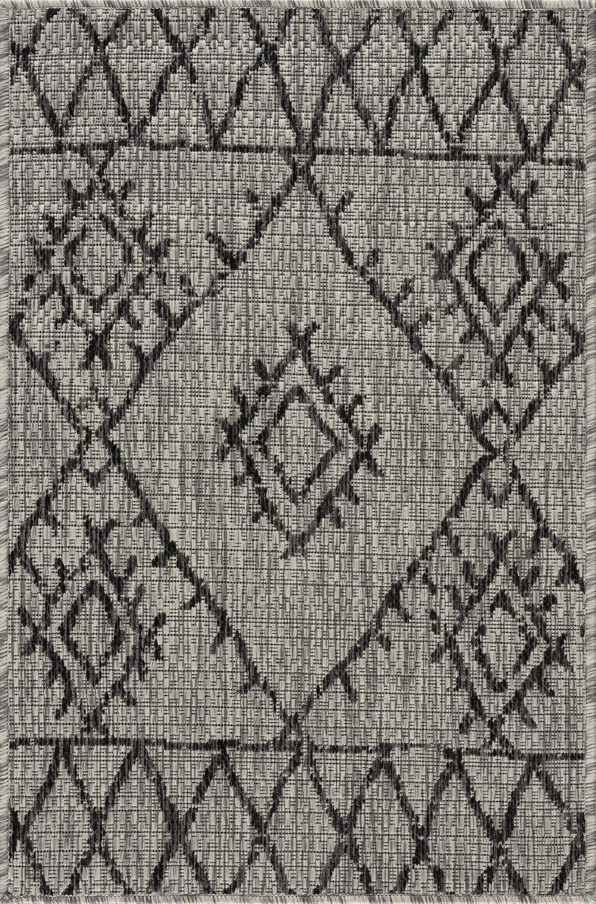 Hauteloom Marwood MARW Black Machine Made Polypropylene Rug
