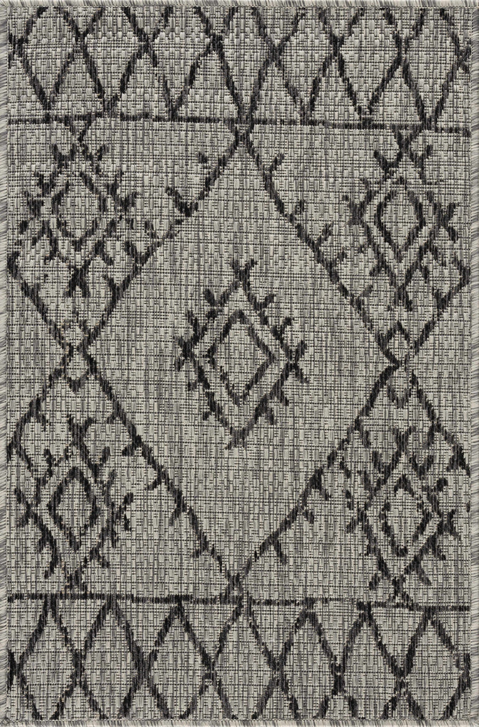 Hauteloom Marwood MARW Black Machine Made Polypropylene Rug