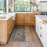 Hauteloom Marwood MARW Black Machine Made Polypropylene Rug