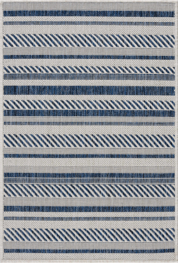 Hauteloom Olin OLIN Navy Machine Made Polypropylene Rug