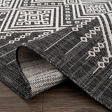 Hauteloom Frankville FRNKV Black Machine Made Polypropylene Rug