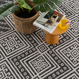 Hauteloom Frankville FRNKV Black Machine Made Polypropylene Rug
