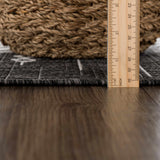 Hauteloom Frankville FRNKV Black Machine Made Polypropylene Rug