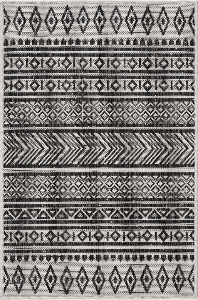 Hauteloom Imboden IMBO Black Machine Made Polypropylene Rug