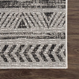 Hauteloom Catrine CATRI Black Machine Made Polypropylene Rug
