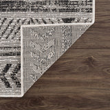 Hauteloom Catrine CATRI Black Machine Made Polypropylene Rug