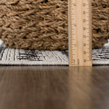 Hauteloom Catrine CATRI Black Machine Made Polypropylene Rug