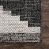Hauteloom Djugun DJU Black Machine Made Polypropylene Rug