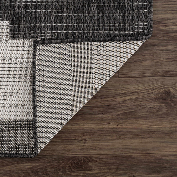 Hauteloom Djugun DJU Black Machine Made Polypropylene Rug