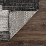 Hauteloom Djugun DJU Black Machine Made Polypropylene Rug