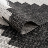 Hauteloom Djugun DJU Black Machine Made Polypropylene Rug