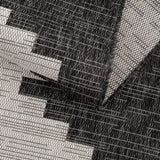 Hauteloom Djugun DJU Black Machine Made Polypropylene Rug
