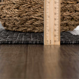Hauteloom Djugun DJU Black Machine Made Polypropylene Rug