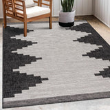 Hauteloom Djugun DJU Black Machine Made Polypropylene Rug