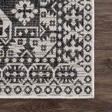 Hauteloom Kingscliff KNGRA Black Machine Made Polypropylene Rug