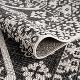 Hauteloom Kingscliff KNGRA Black Machine Made Polypropylene Rug