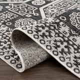 Hauteloom Kingscliff KNGRA Black Machine Made Polypropylene Rug