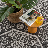 Hauteloom Kingscliff KNGRA Black Machine Made Polypropylene Rug