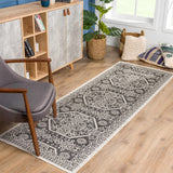 Hauteloom Kingscliff KNGRA Black Machine Made Polypropylene Rug