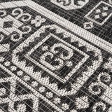 Hauteloom Kingscliff KNGRA Black Machine Made Polypropylene Rug