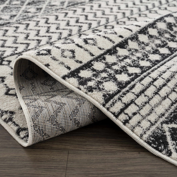 Hauteloom Constantinople CON Black Machine Made Polypropylene Rug