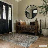 Hauteloom Enlow ENLO Beige Machine Made Polyester Rug