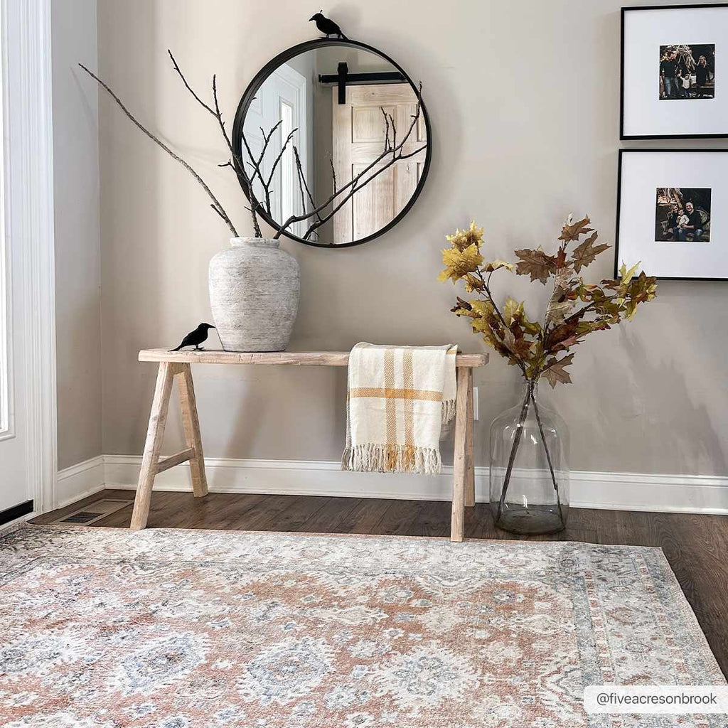 Hauteloom Ezio SLLIEZIO824 Rust Machine Made Polyester Rug