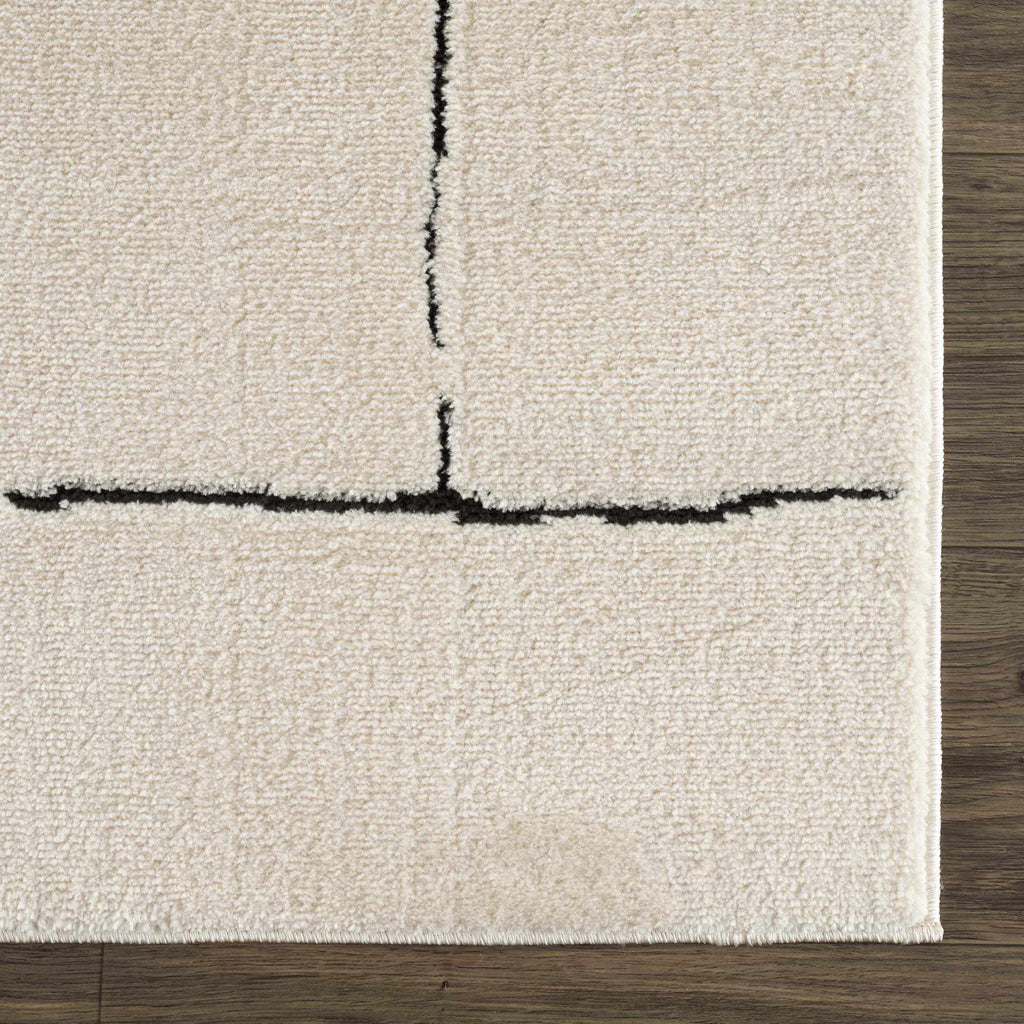 Hauteloom Koume SFEBKOUMEA1 Beige Machine Made Polyester Rug