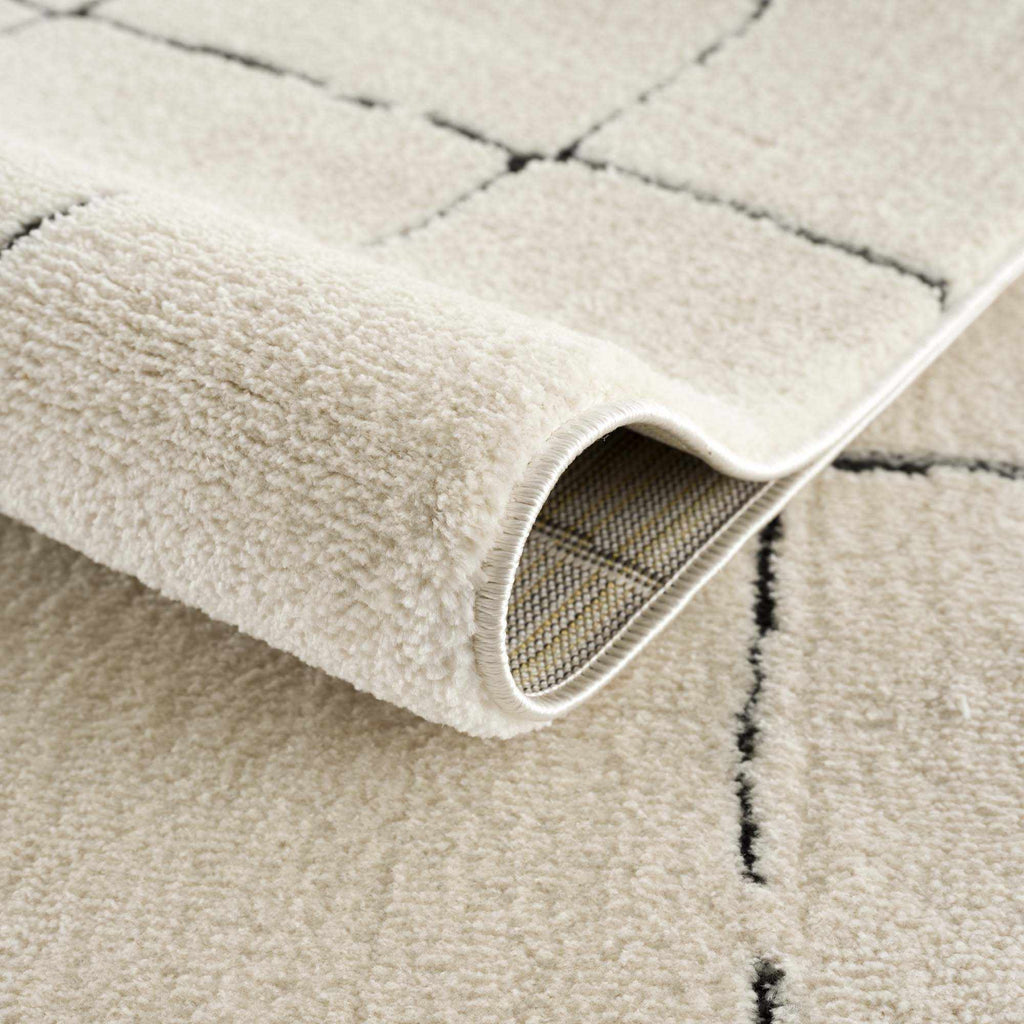 Hauteloom Koume SFEBKOUMEA1 Beige Machine Made Polyester Rug