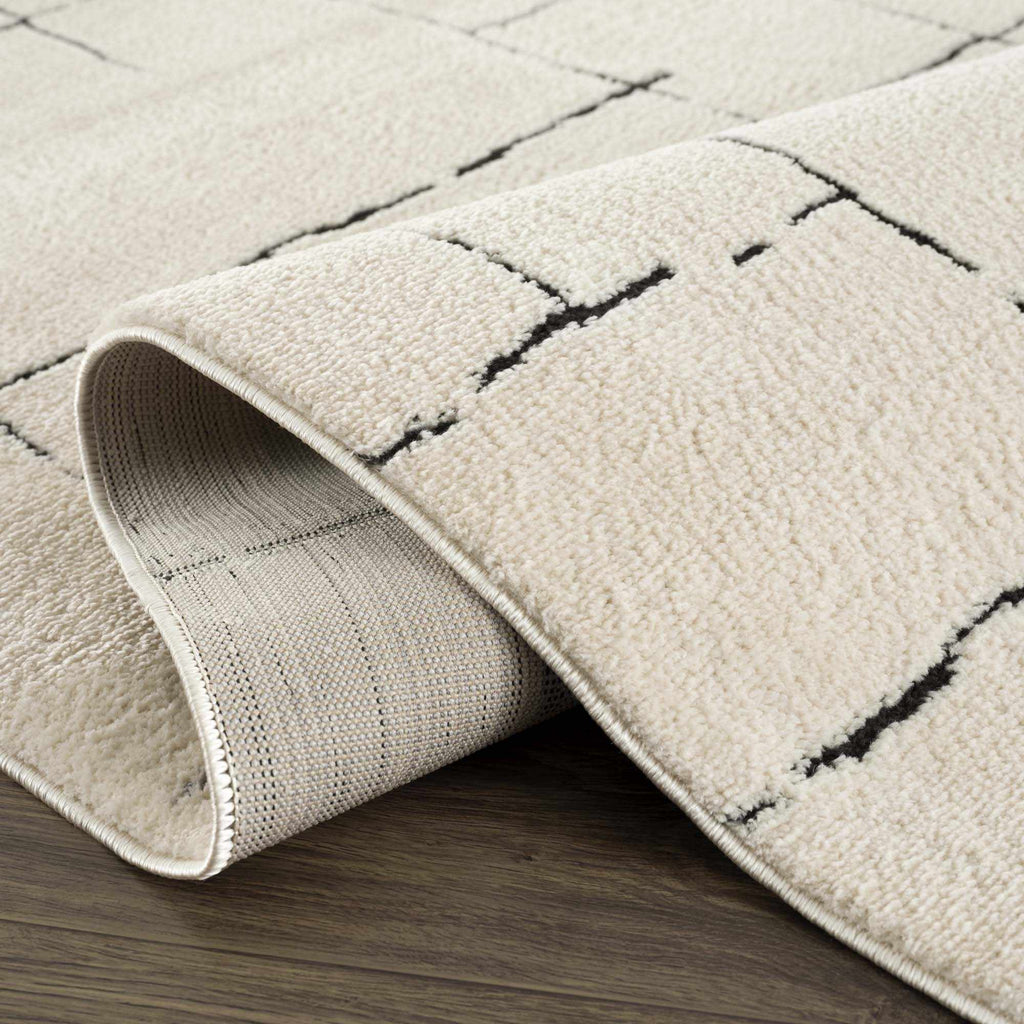 Hauteloom Koume SFEBKOUMEA1 Beige Machine Made Polyester Rug